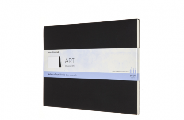 Блокнот Moleskine Art Watercolor [artwbl4] 20 л без разметки мягкая обложка черный