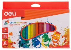 Мелки восковые Deli EC20020 Color Emotion 24 шт.